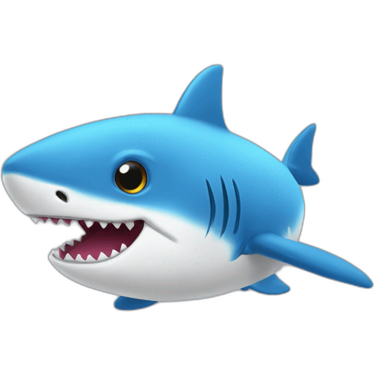 BLÅHAJ fluffy plush soft shark emoji