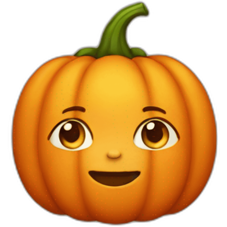 Baby light skin disguised as a pumpkin emoji