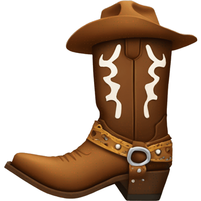 Cowboy boot  emoji