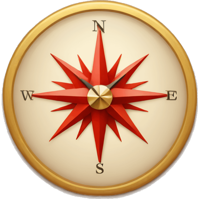 red compass  emoji