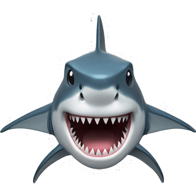 shark with top emoji