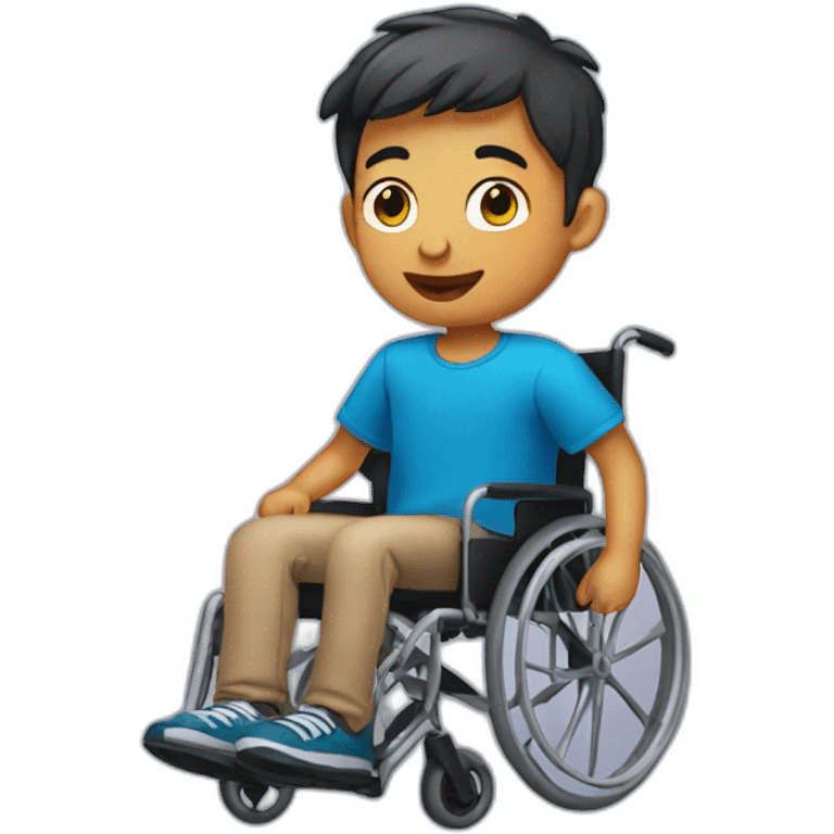 boy in a wheelchair emoji