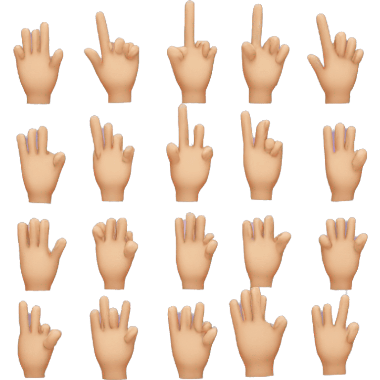 finger counting emoji