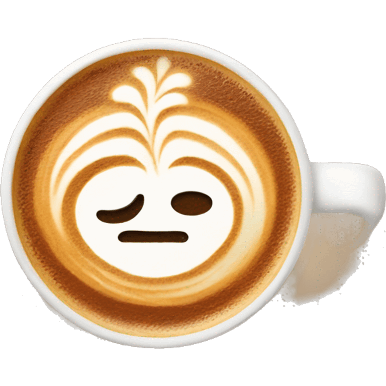 latte with art emoji