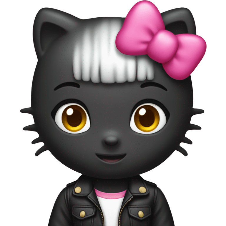 hello kitty black  emoji