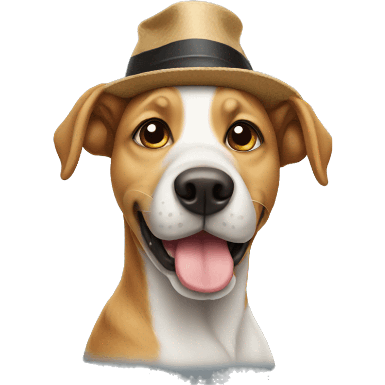 dog with hat emoji