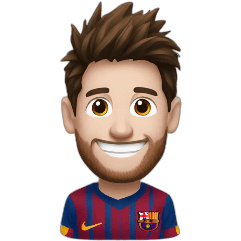 Messi smiling emoji