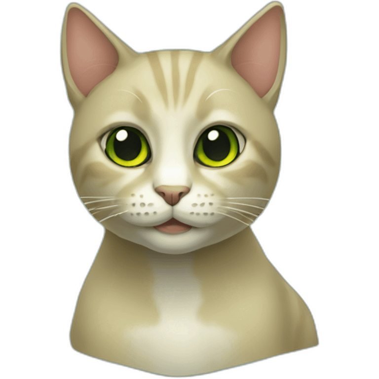 Gato verde emoji