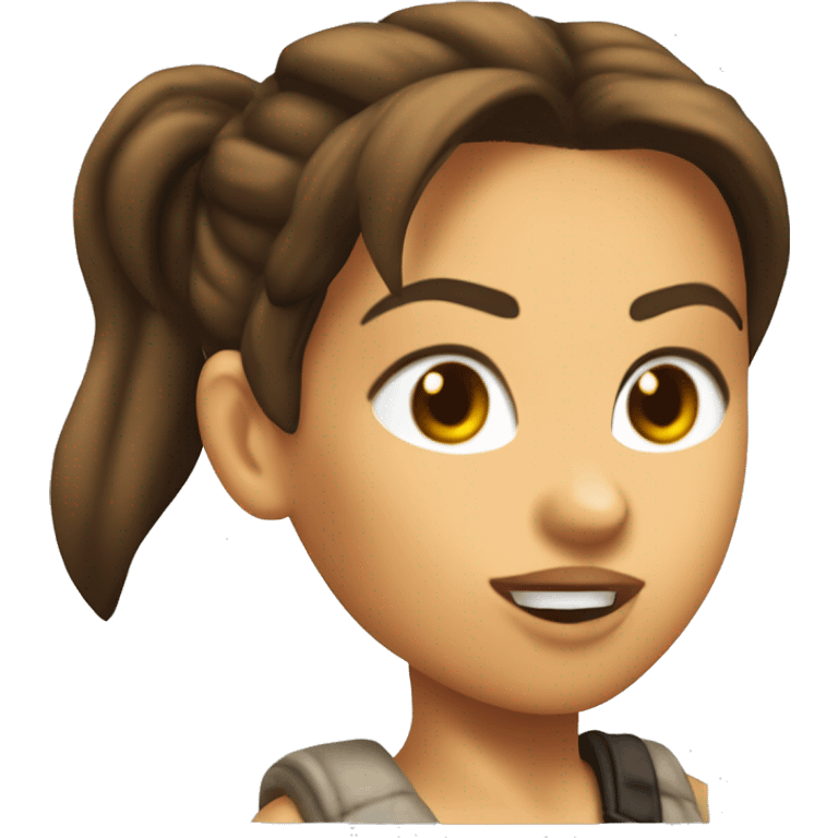 Classic 90’s lara Croft emoji