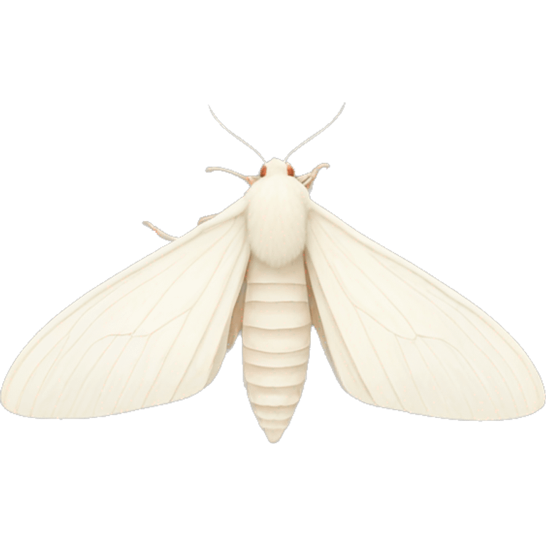 albino moth  emoji