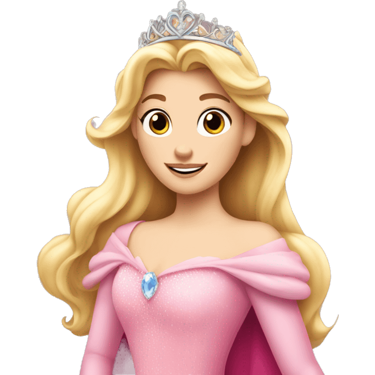 Princess Aurora with tiara  emoji