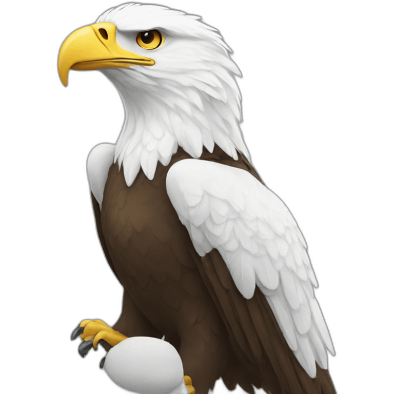 Whit eagle emoji