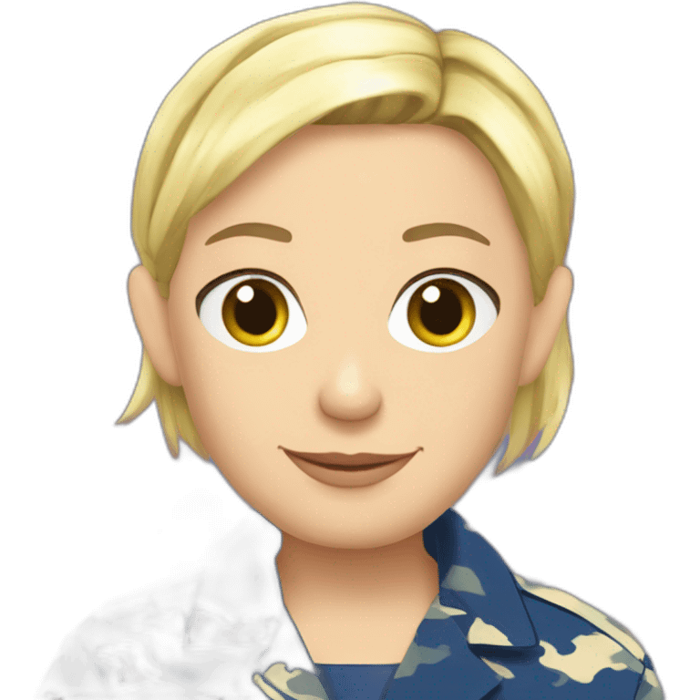 Marine-le-pen-en-pyjama emoji