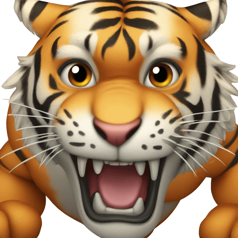 tiger fighting emoji