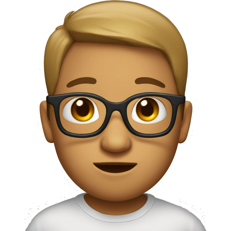 Bebé con lentes emoji