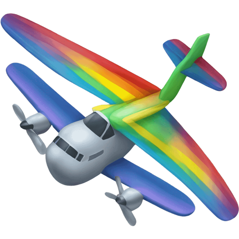 Ranbow plane emoji