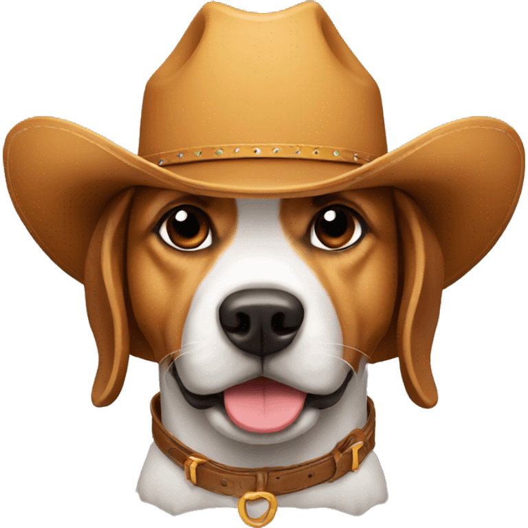 dog cowboy hat emoji