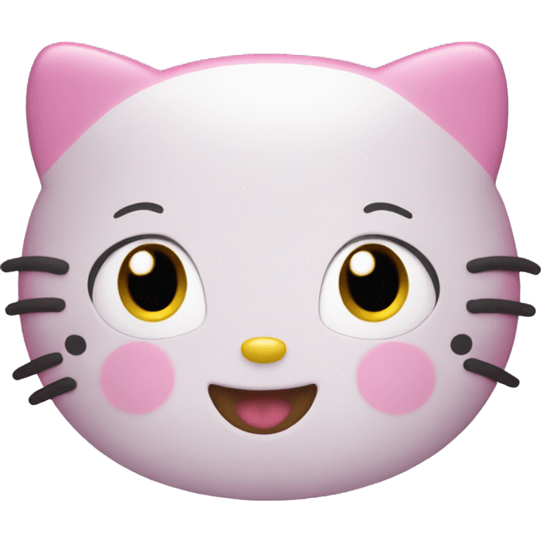 Hello kitty happy emoji