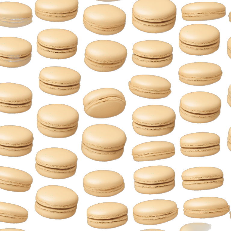 Beige asthetic macarons  emoji