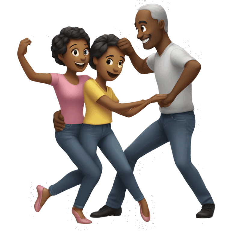 dance with mom and dad emoji