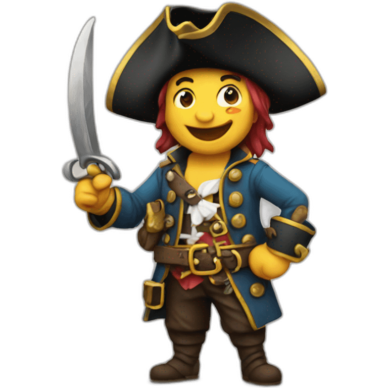 happy pirate emoji