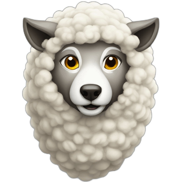 Wolf dressed as sheep emoji