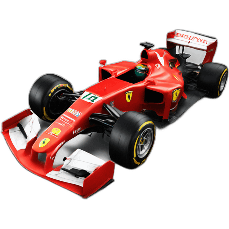 hiperrealista volante ferrari F1 emoji