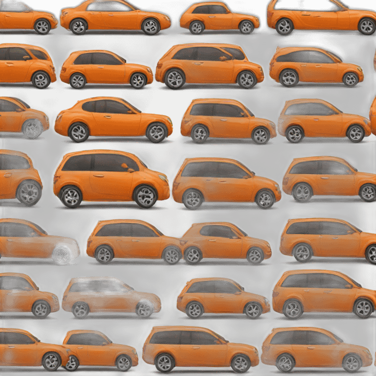 nice orange car emoji