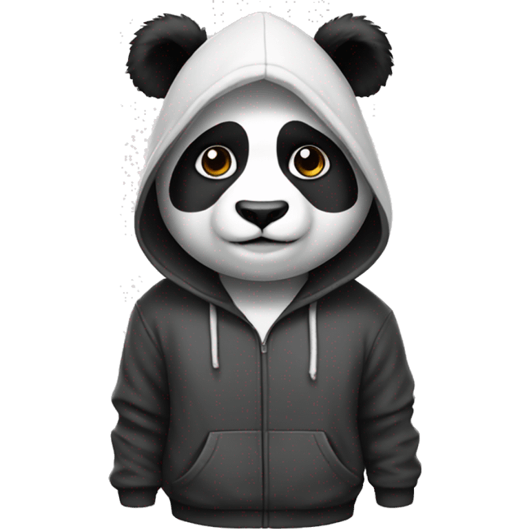 Panda with a hoodie  emoji