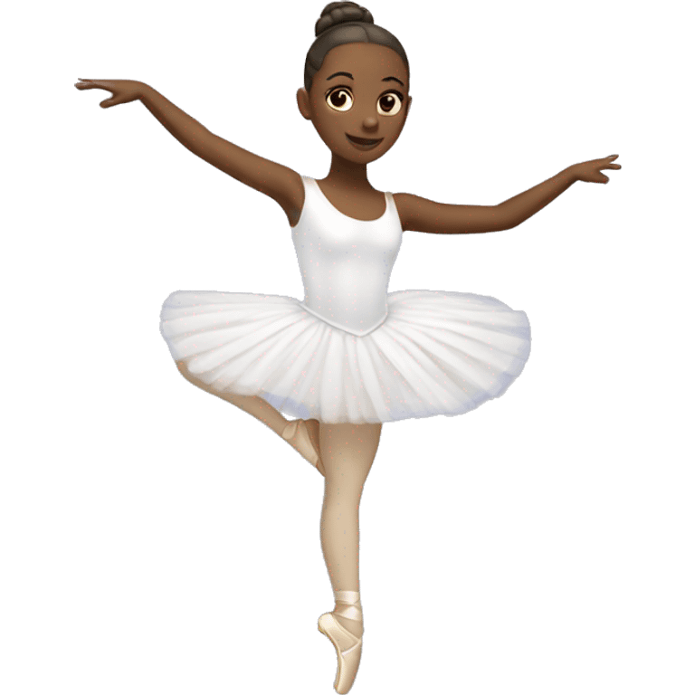 White ballerina emoji