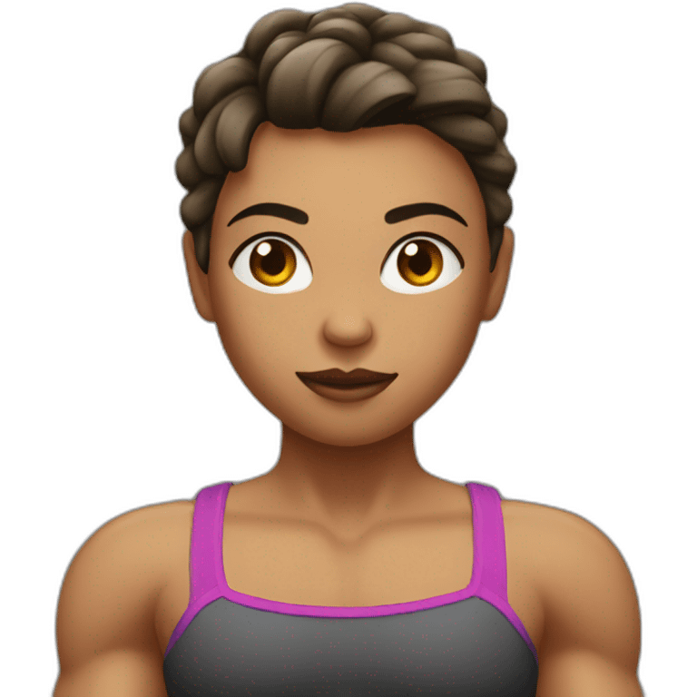 Fille muscu emoji