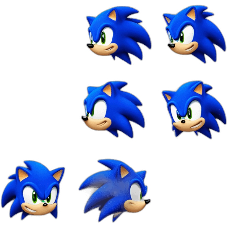 Sonic the hedgehog original design emoji