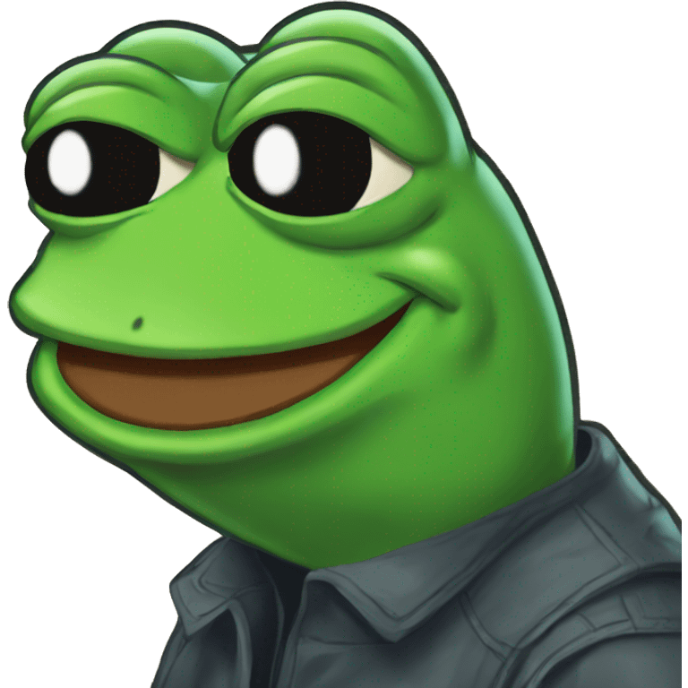 Pepe the frog a banner reading merlis emoji