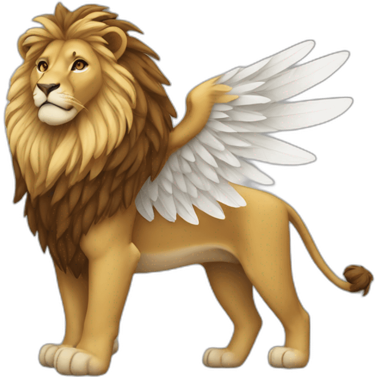 A lion with a wings emoji