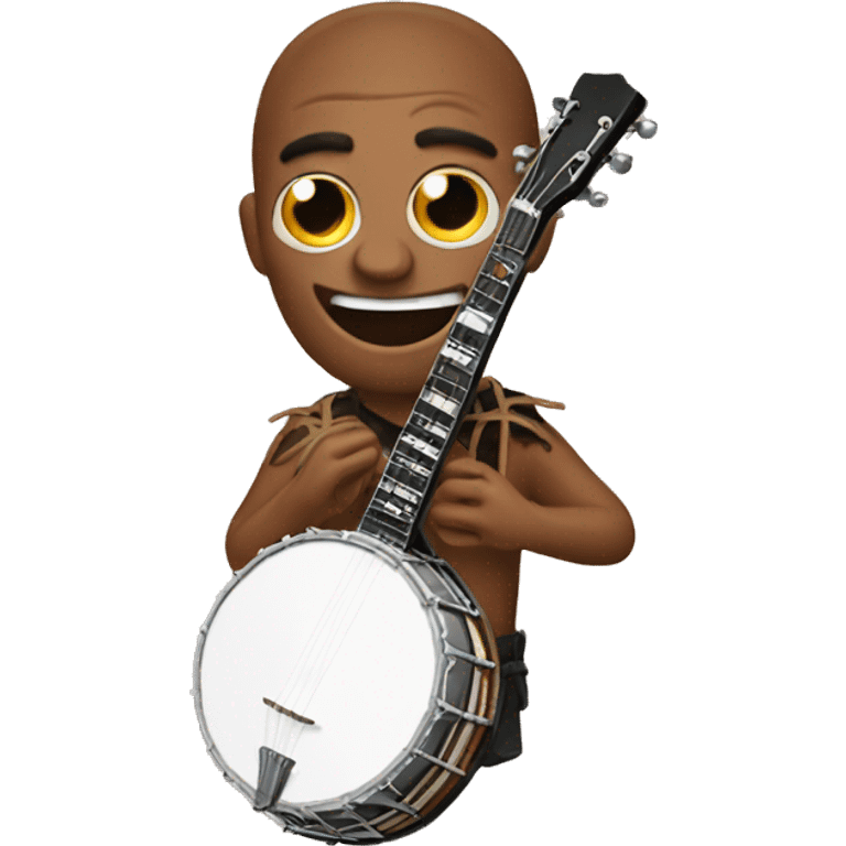 Banjo with a spider on it  emoji