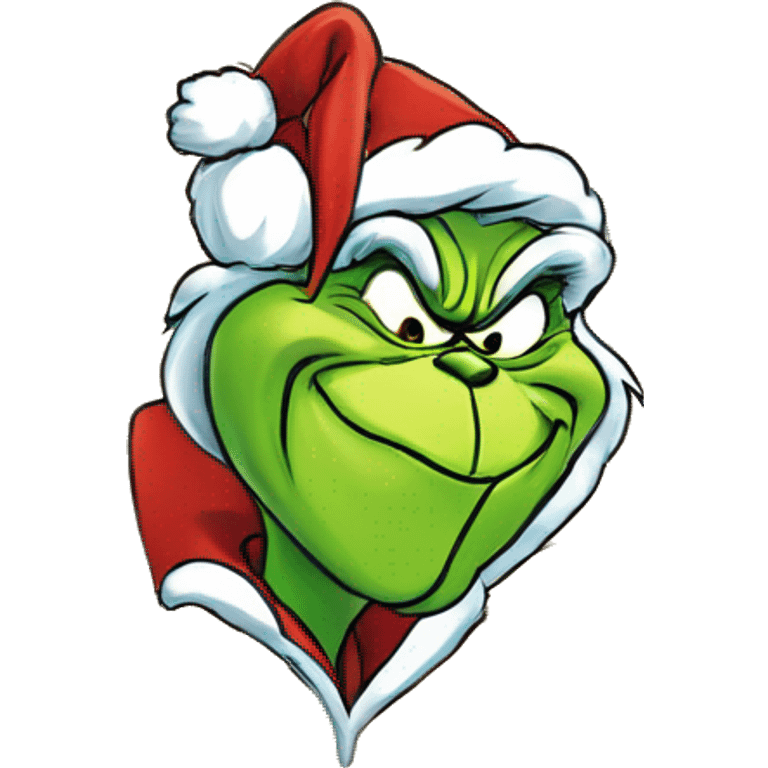 The Grinch stealing a cookie ￼ emoji