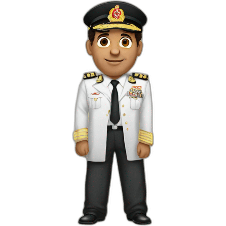 Abdel Fattah El-Sisi standing wearing bajamas emoji