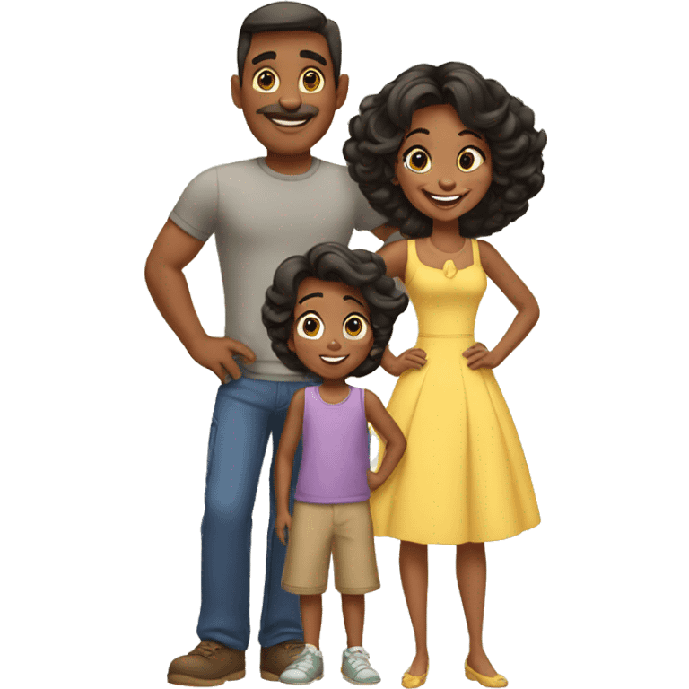 a disney themed family emoji