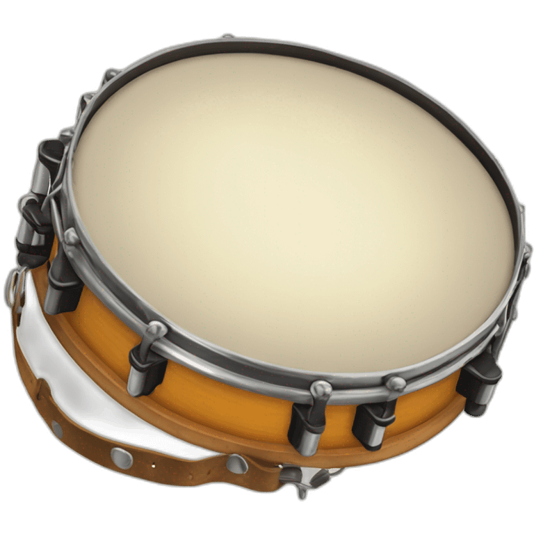 Irish tambourine with metal jingles emoji