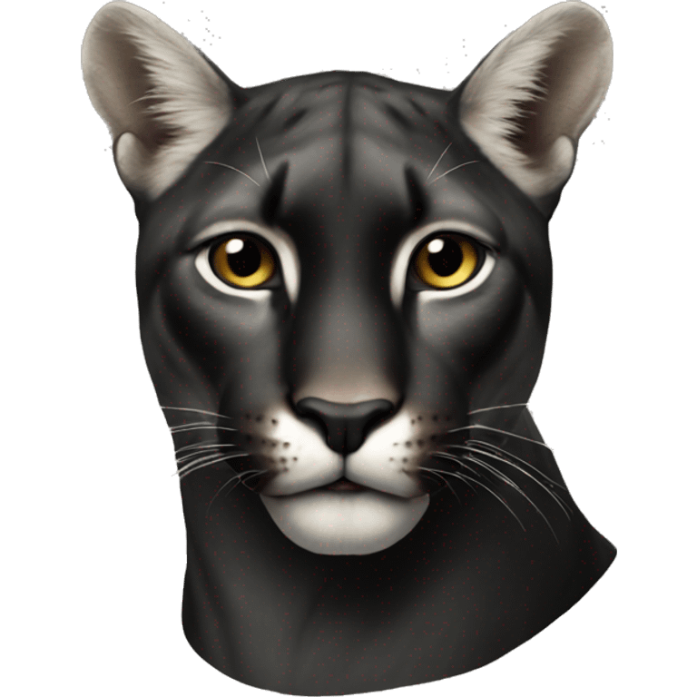 Black puma emoji