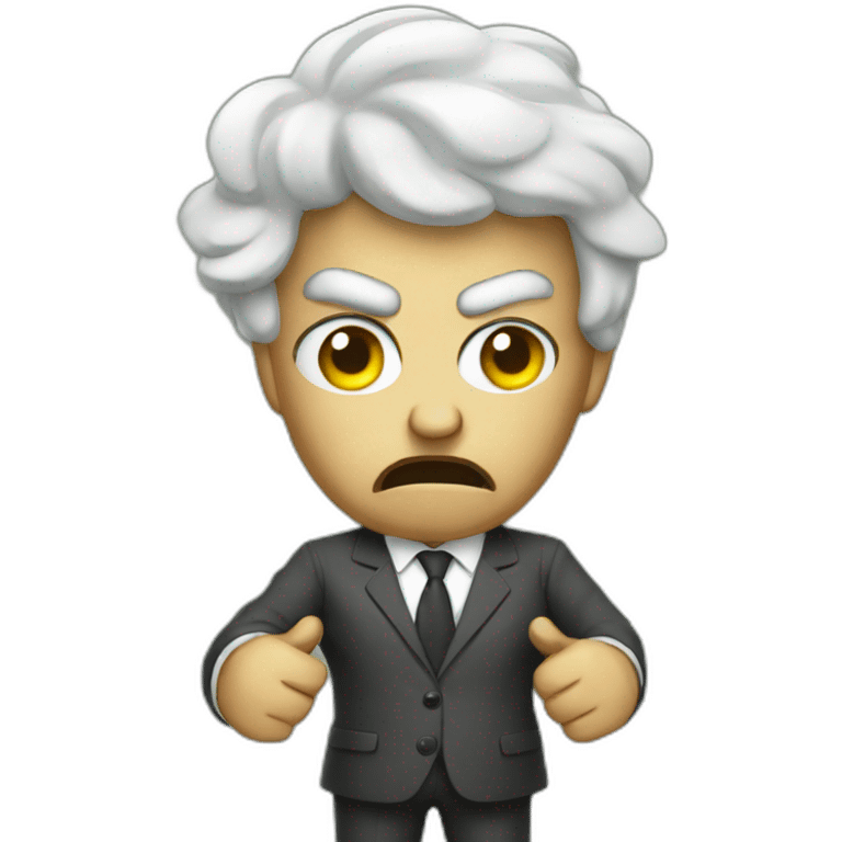 Lawyer angry money emoji