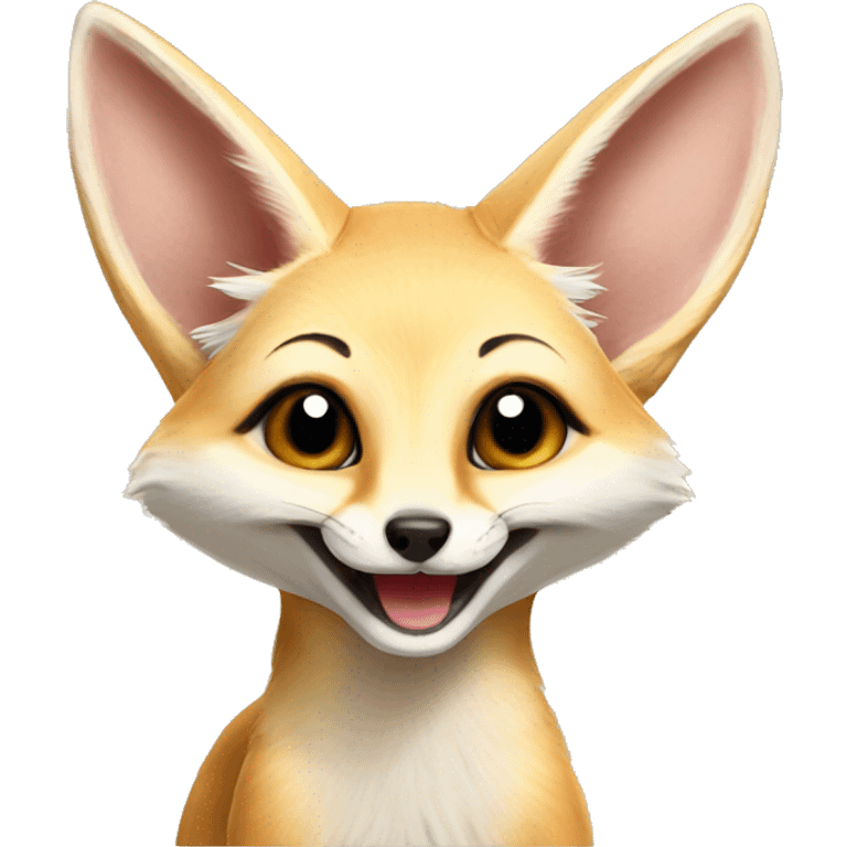 Fennec fox smiling  emoji