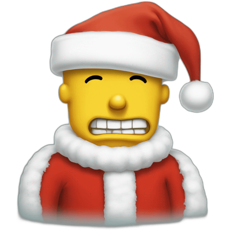 BART Simpson in a Santa suit emoji