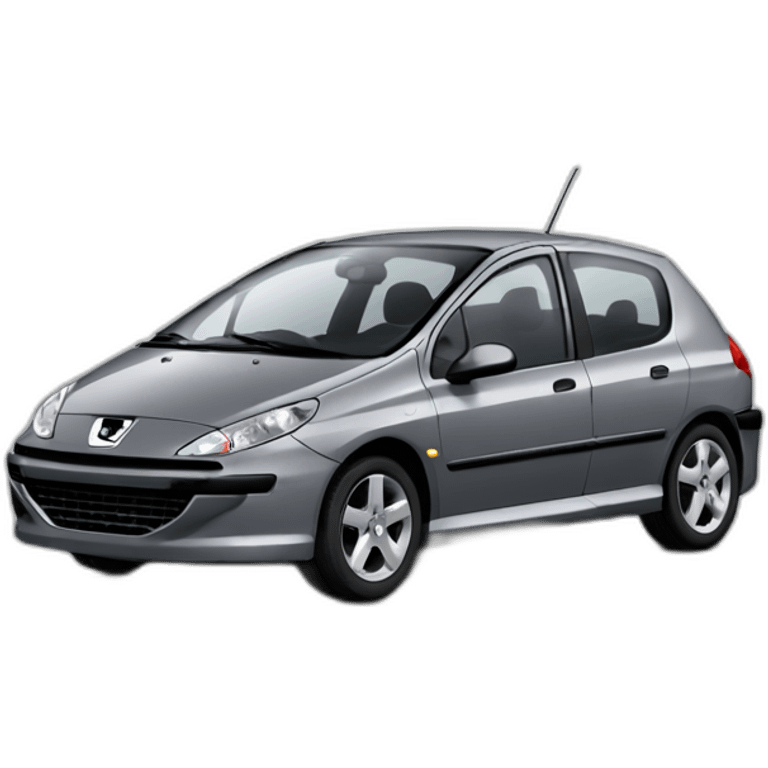 Grey Peugeot 307 3 portes emoji