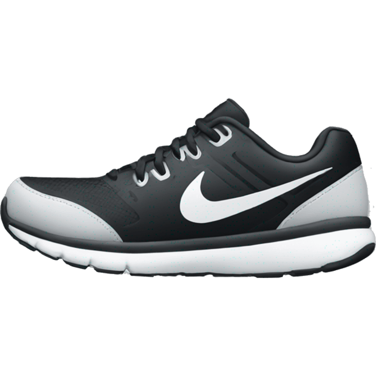 black nike running shoes emoji