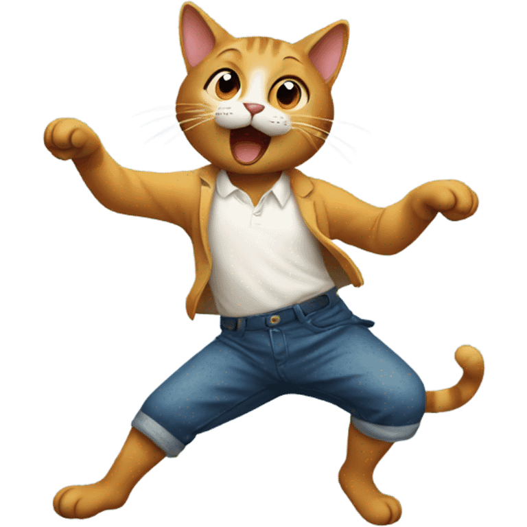 Cat dancing emoji