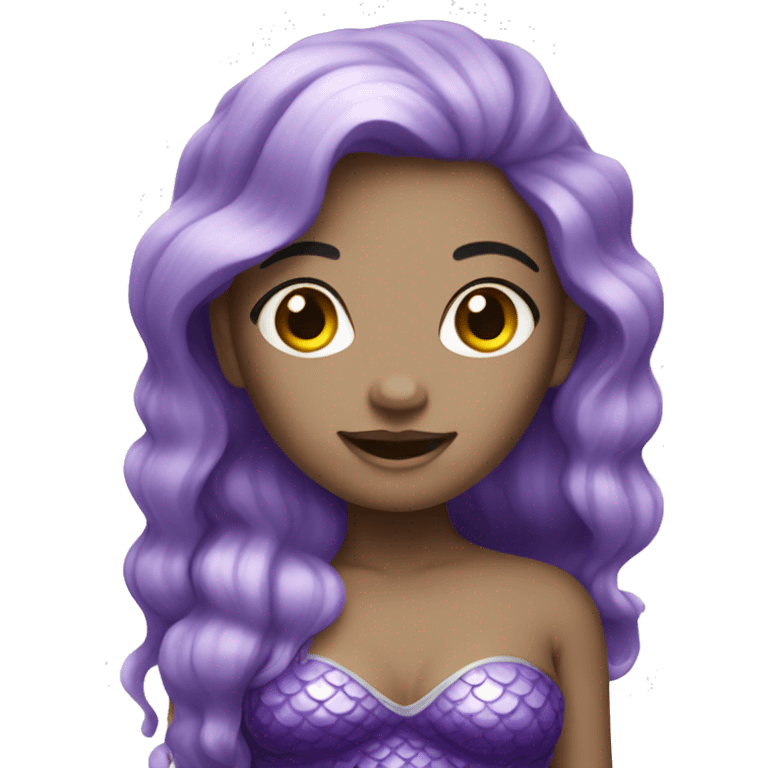 purple mermaid with white skin emoji