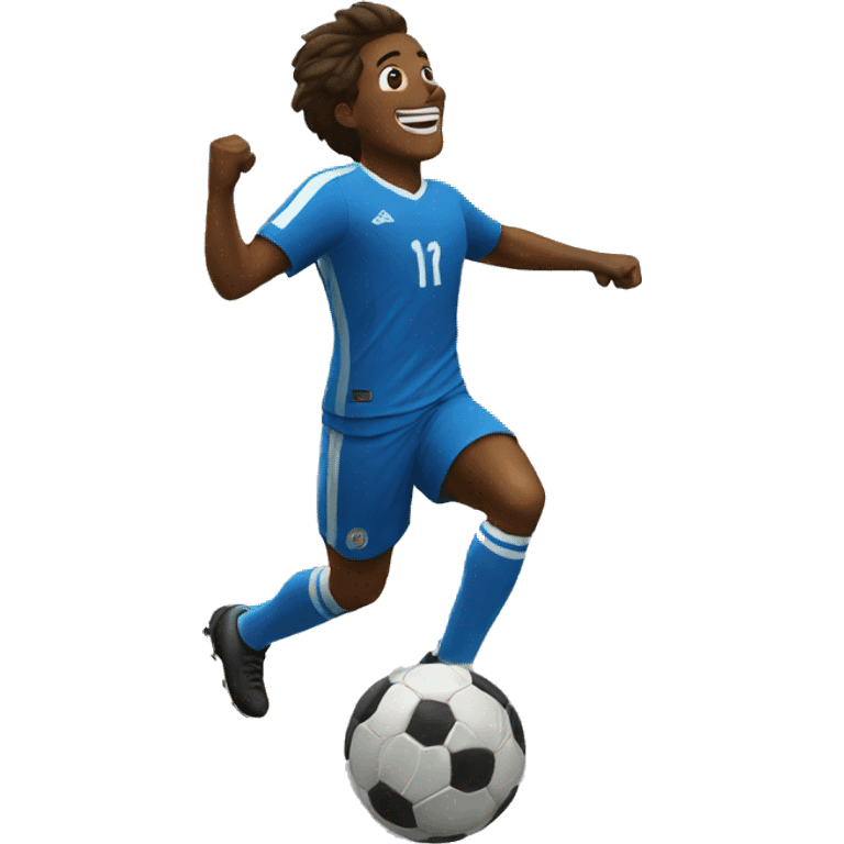 Soccer player celebration  emoji