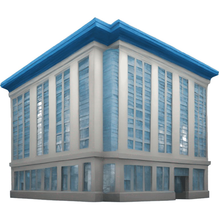 Blue building tall emoji