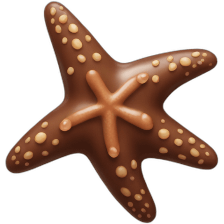 chocolate starfish emoji